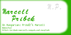 marcell pribek business card